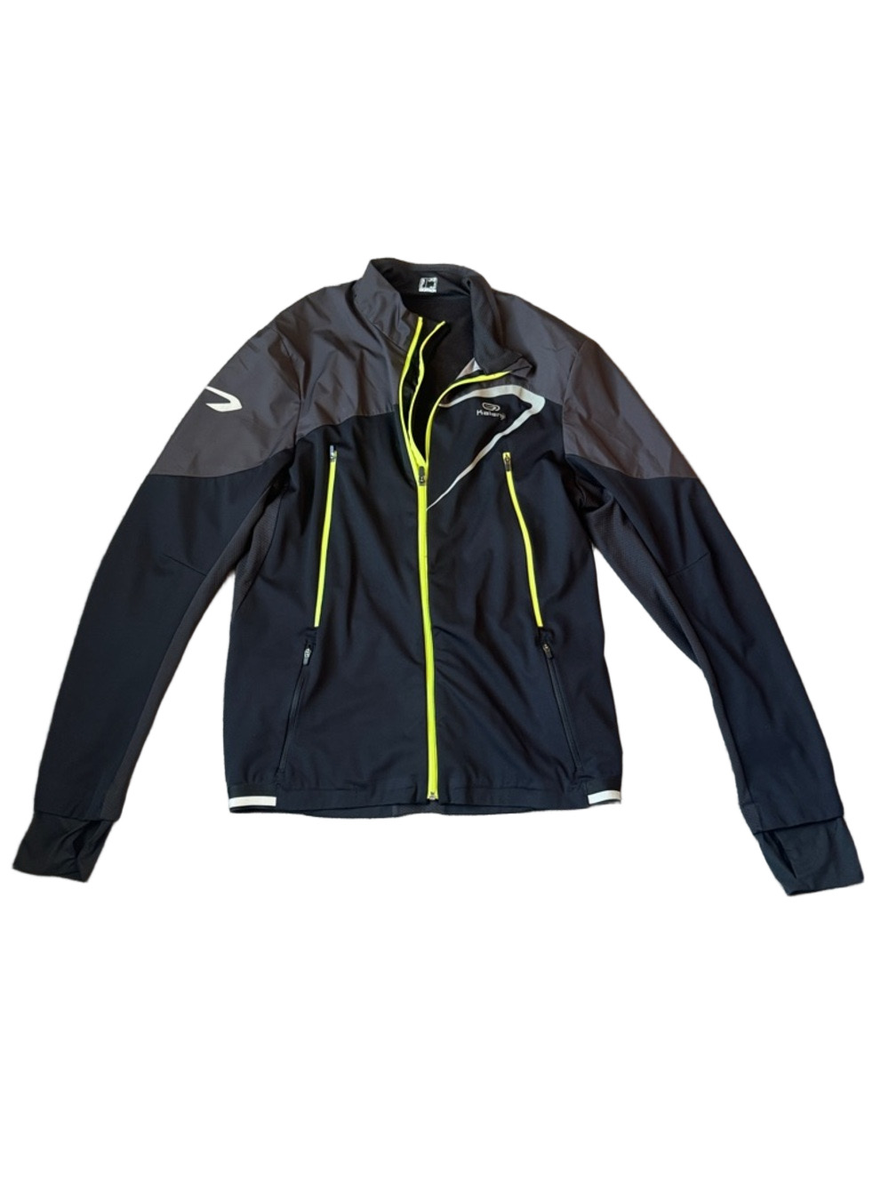 Kalenji Gray Black Cycling Jacket SIZE M